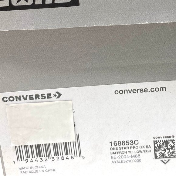 Converse Sneaker Men's Size 168653C ONE STAR PRO OX Suede Saffron Yellow Low Top - Picture 11 of 11